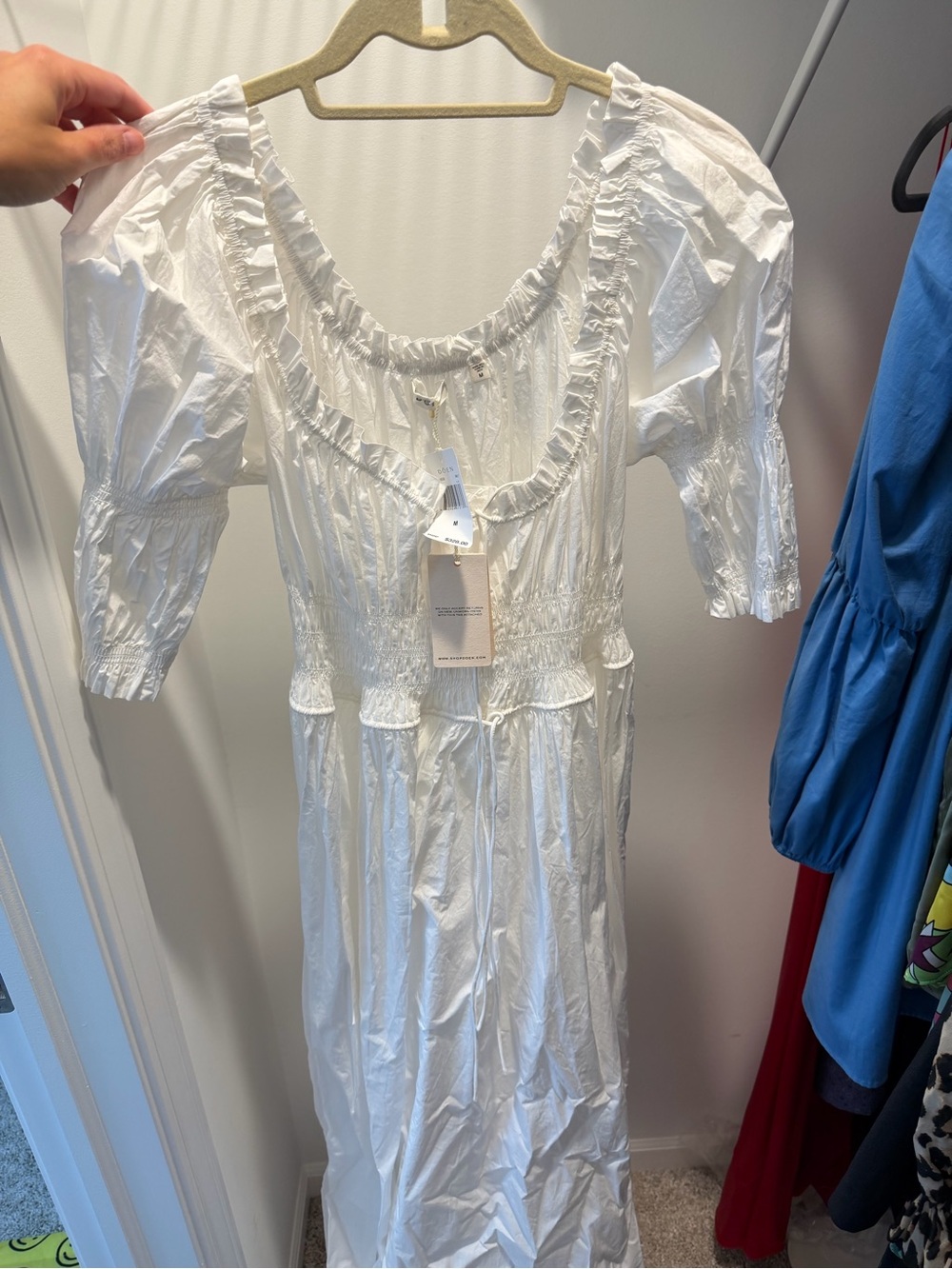 Doen Ischia Dress - M - NWT - Color Salt (White) - Picture 5 of 7